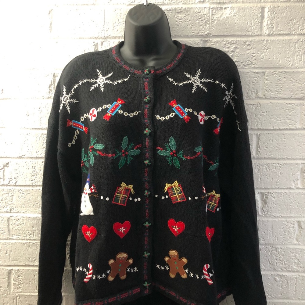 Vintage Tiara International Christmas Sweater